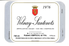 Robert Ampeau Volnay Santenots 1976  Front Label