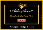 Archery Summit Renegade Ridge Estate Pinot Noir 2010  Front Label