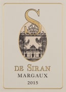 Chateau Siran S de Siran 2015  Front Label