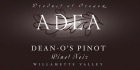 ADEA Dean-o's Pinot Noir 2005  Front Label
