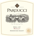 Parducci Small Lot Merlot 2021  Front Label