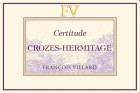 Francois Villard Crozes-Hermitage Certitude 2018  Front Label