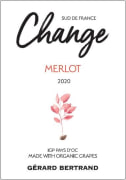 Gerard Bertrand Change Merlot 2020  Front Label