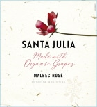 Santa Julia Organic Malbec Rose 2022  Front Label