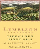 Lemelson Tikka's Run Pinot Gris 2009  Front Label
