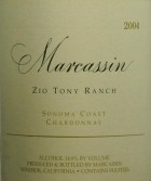 Marcassin Zio Tony Ranch Chardonnay 2004  Front Label