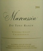 Marcassin Zio Tony Ranch Chardonnay 2004  Front Label