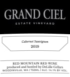 DeLille Grand Ciel Cabernet Sauvignon 2019  Front Label