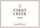 First Creek Shiraz 2018  Front Label