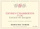 Domaine Tawse Gevrey-Chambertin Lavaux-St-Jacques Premier Cru 2019  Front Label