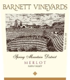 Barnett Vineyards Spring Mountain Merlot 2019  Front Label