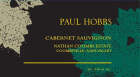 Paul Hobbs Nathan Coombs Estate Cabernet Sauvignon 2016  Front Label