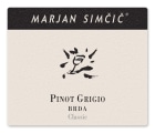 Marjan Simcic BRDA Classic Pinot Grigio 2021  Front Label