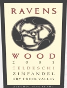 Ravenswood Teldeschi Zinfandel 2001 Front Label