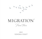 Migration Sonoma Coast Pinot Noir 2021  Front Label