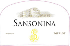 Sansonina Merlot 2018  Front Label