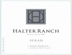 Halter Ranch Syrah 2004  Front Label