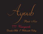 Ayoub Vineyard Dundee Hills Pinot Noir 2014  Front Label