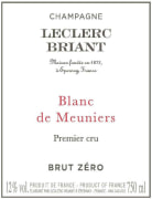 Champagne Leclerc Briant Blanc de Meuniers Brut Zero 2015  Front Label