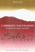 Solis Winery Estate Cabernet Sauvignon 2004  Front Label