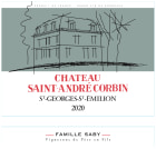 Chateau Saint-Andre Corbin  2020  Front Label