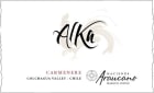 Hacienda Araucano Alka Carmenere 2015 Front Label