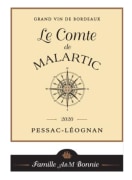 Chateau Malartic-Lagraviere Le Comte de Malartic (Futures Pre-Sale) 2020 Front Label