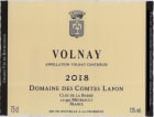 Domaine des Comtes Lafon Volnay 2018  Front Label