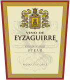 Vino de Eyzaguirre Syrah 2018  Front Label