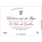 Clos du Caillou Chateauneuf-du-Pape Reserve 2019  Front Label