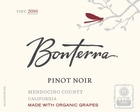 Bonterra Organically Grown Pinot Noir 2016  Front Label