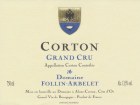 Domaine Follin-Arbelet Corton Grand Cru 2020  Front Label