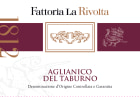 Fattoria La Rivolta Aglianico 2018  Front Label