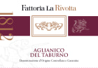 Fattoria La Rivolta Aglianico del Taburno 2018  Front Label