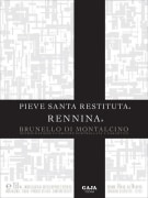 Gaja Pieve Santa Restituta Rennina 2012  Front Label