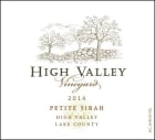 High Valley Vineyards Petite Sirah 2014  Front Label