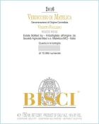 Bisci Verdicchio di Matelica Vigneto Fogliano 2016 Front Label