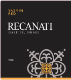 Recanati Yasmin Red Blend (OU Kosher) 2020  Front Label