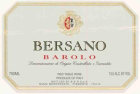 Bersano Barolo 1983  Front Label