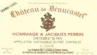 Chateau de Beaucastel Hommage Jacques Perrin Chateauneuf-du-Pape 2001 Front Label