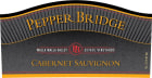 Pepper Bridge Winery Cabernet Sauvignon 2015  Front Label