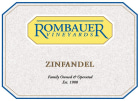 Rombauer California Zinfandel (375ML half-bottle) 2020  Front Label