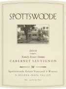 Spottswoode Cabernet Sauvignon 2010 Front Label