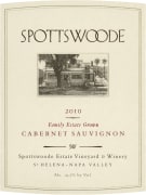 Spottswoode Cabernet Sauvignon 2010 Front Label