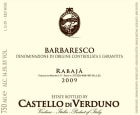 Castello di Verduno Barbaresco Rabaja (3 Liter) 2009  Front Label