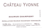 Chateau Yvonne Saumur-Champigny Rouge 2019  Front Label