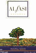 Alfasi Reserve Malbec Syrah 2013  Front Label