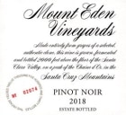 Mount Eden Vineyards Estate Pinot Noir 2018  Front Label