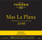 Familia Torres Mas La Plana Cabernet Sauvignon 2016  Front Label