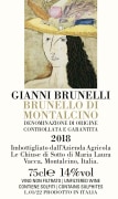 Gianni Brunelli Brunello di Montalcino 2018  Front Label